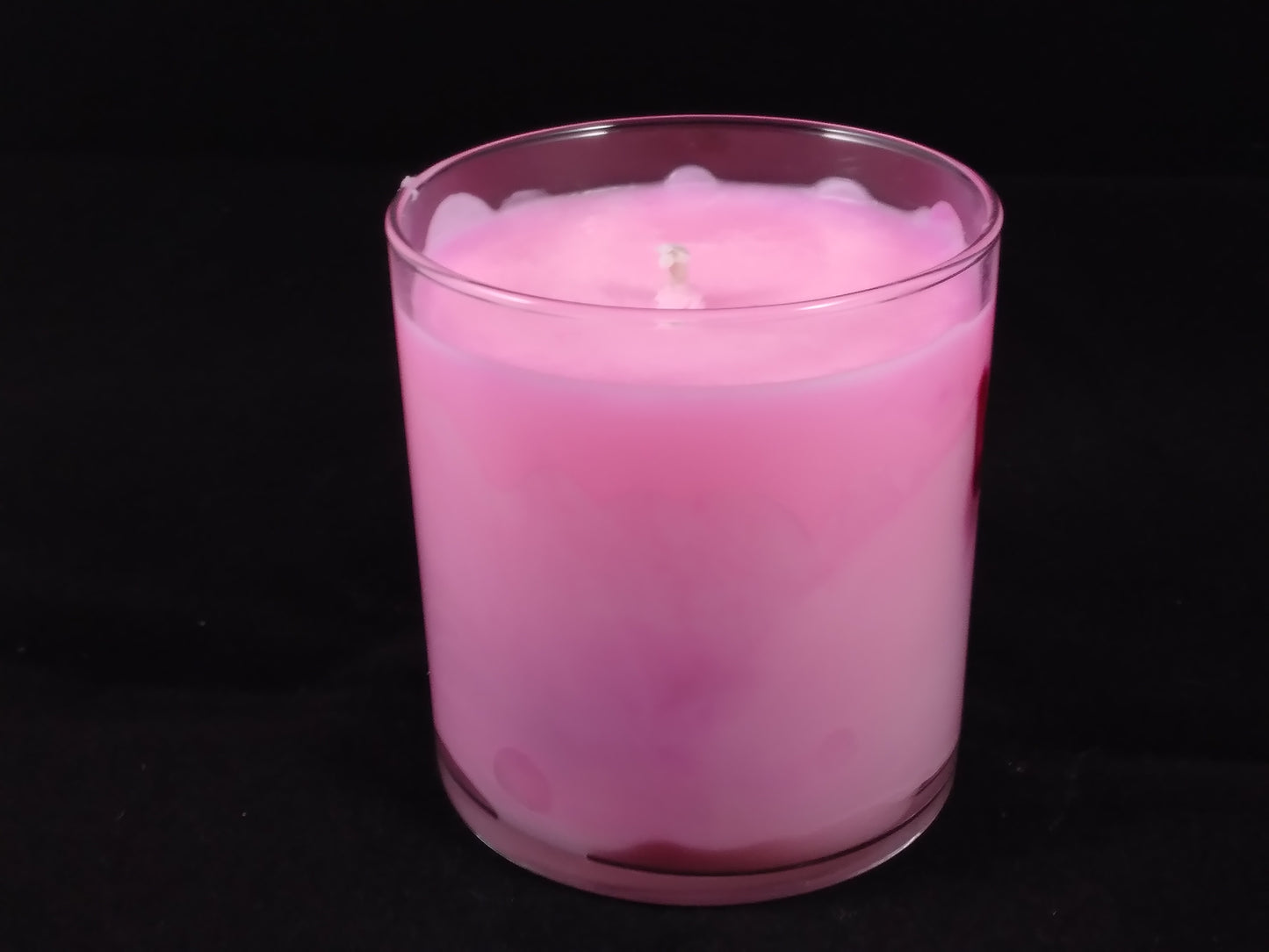 Swirled Fresh Cut Roses Candle