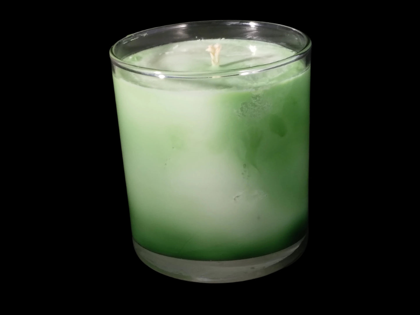 Swirled Christmas Tree Candle Showing Swirl Pattern