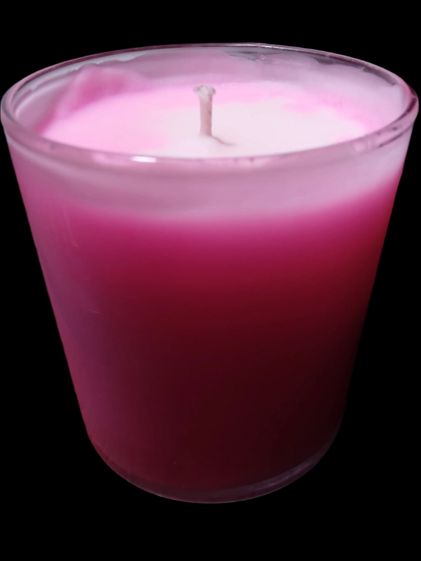 Swirled Fresh Cut Roses Candle Showing Swirl Pattern
