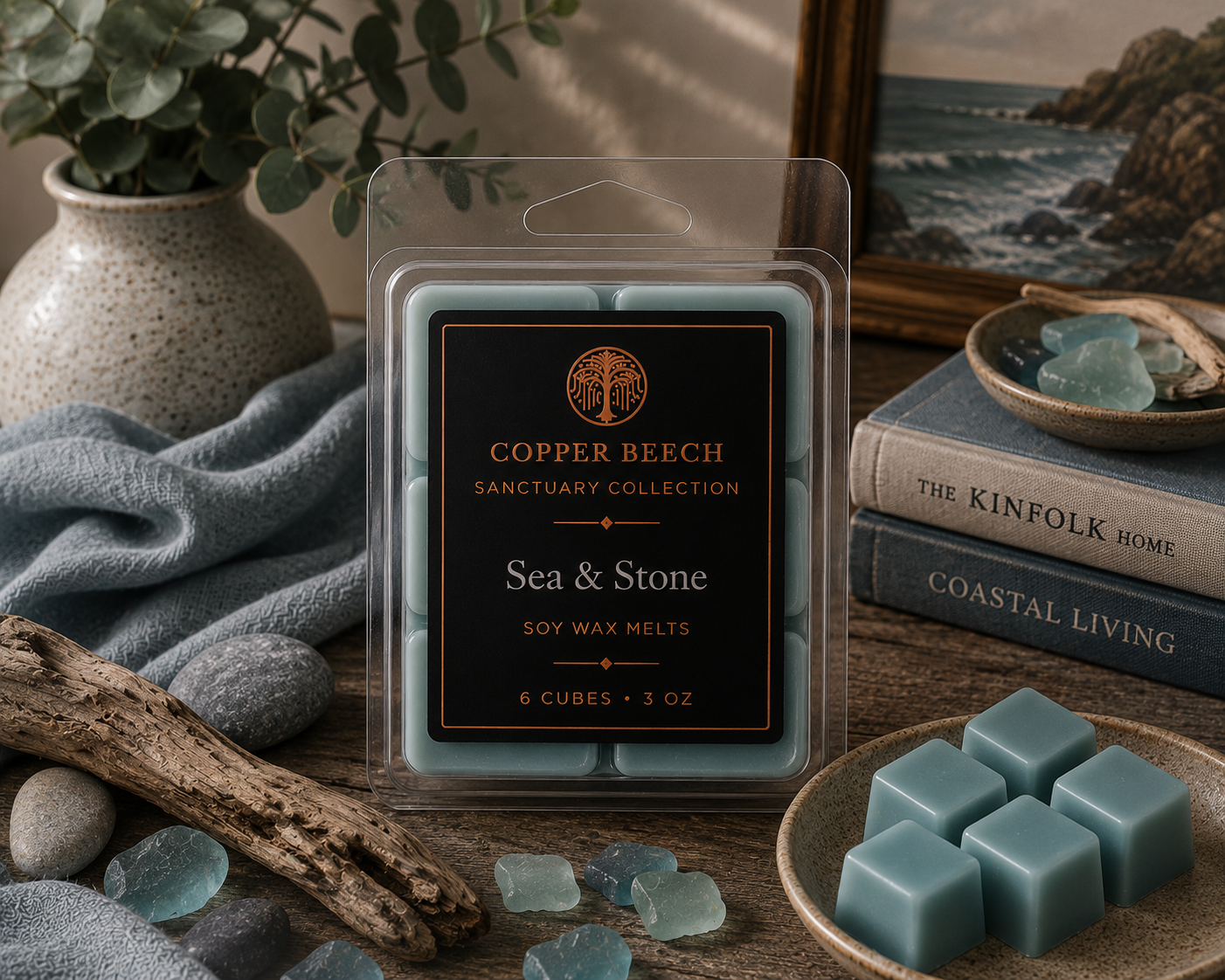 Sea & Stone Wax Melts | 6 Cubes