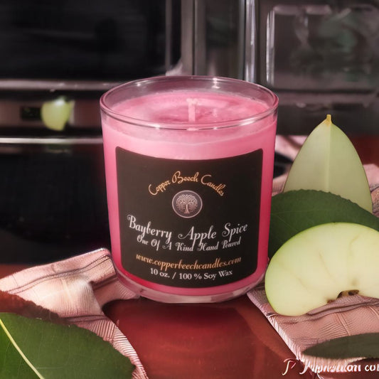 Swirled Bayberry Apple Spice Candle