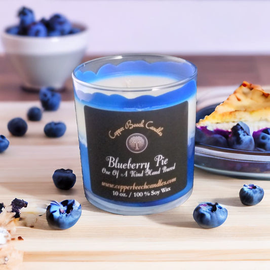 Swirled Blueberry Pie Candle