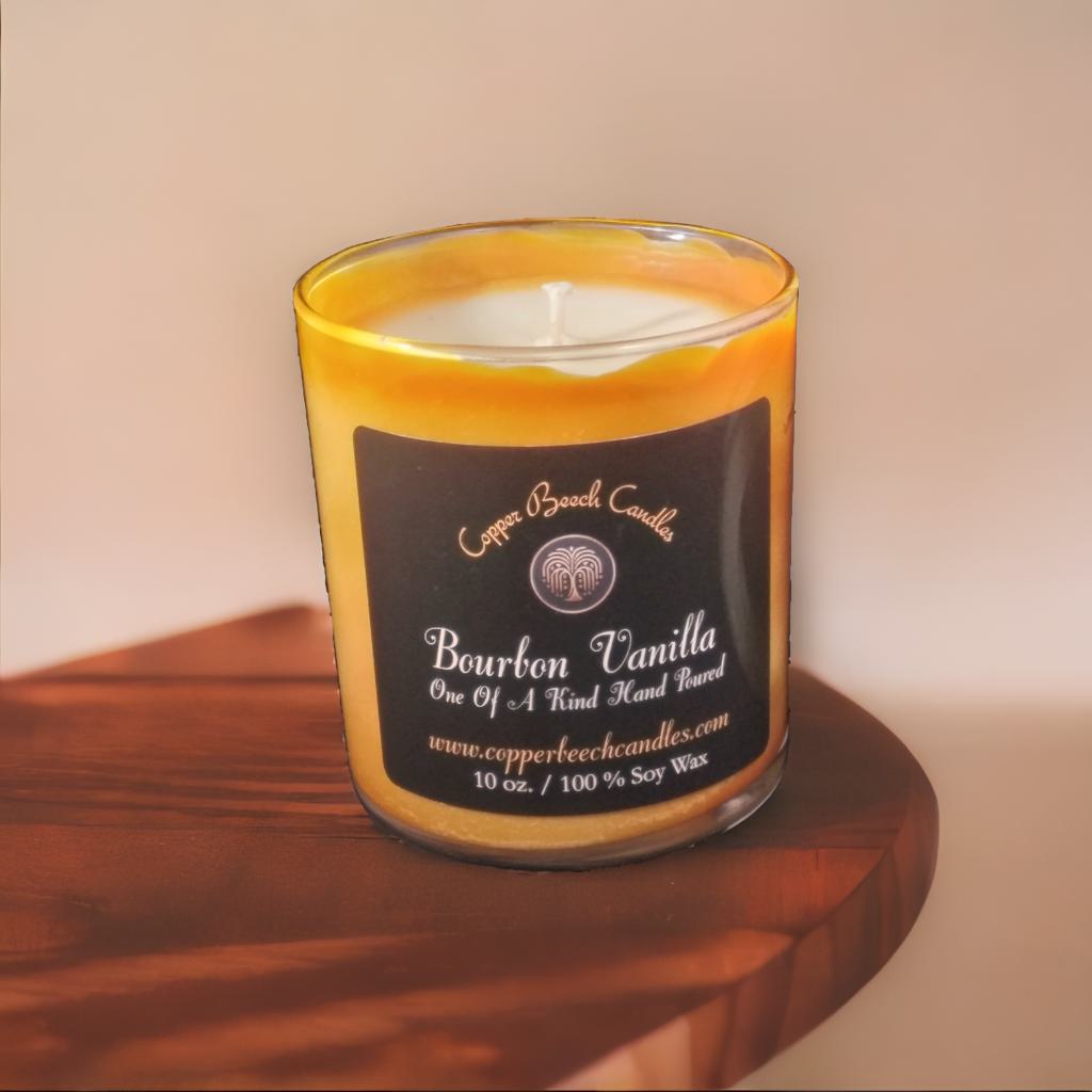 Swirled Bourbon Vanilla Candle