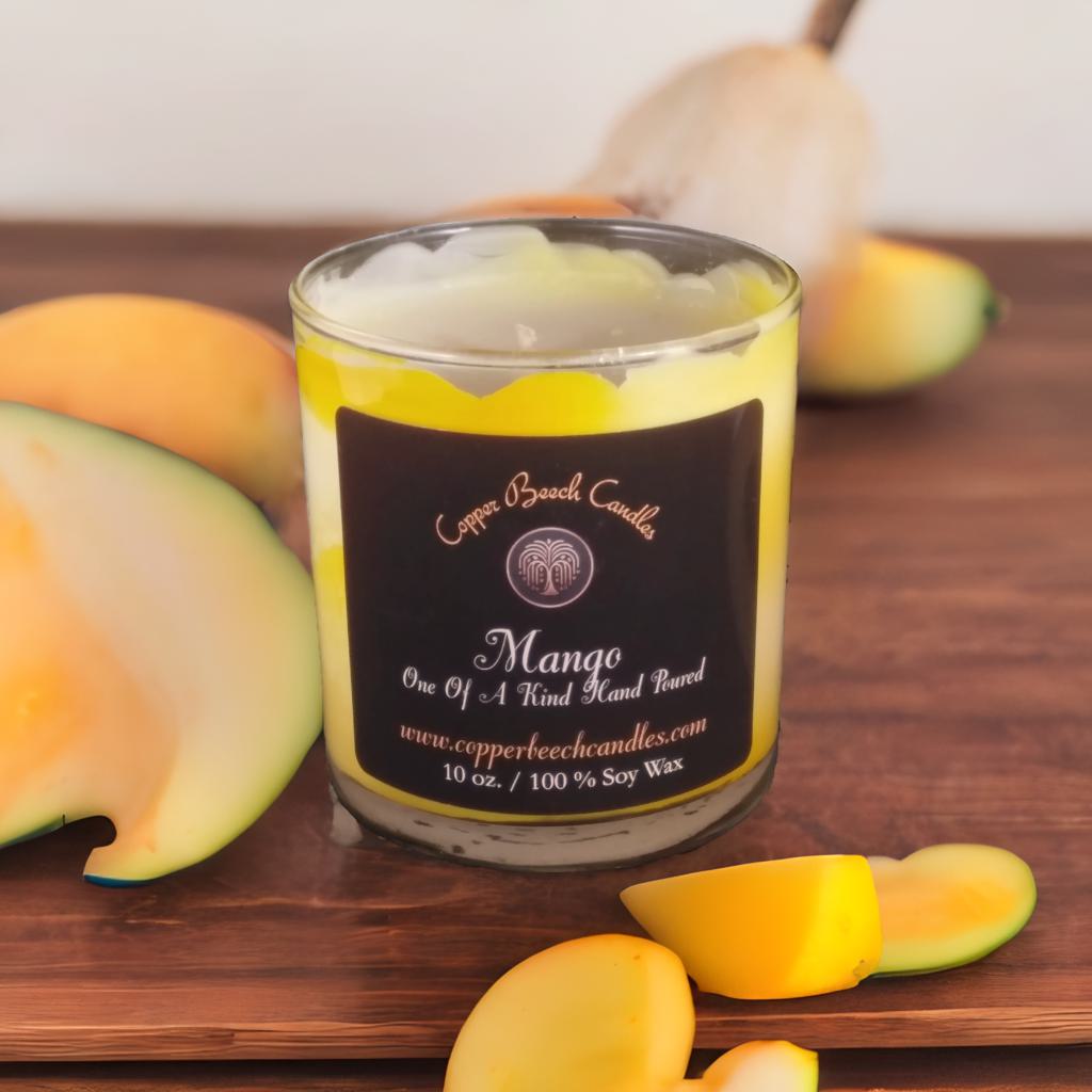 Swirled Mango Candle