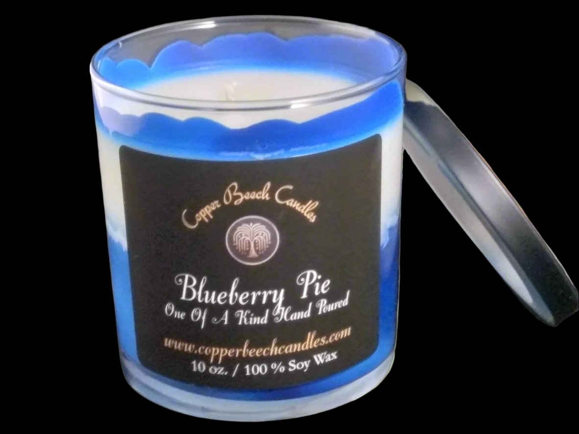 Swirled Blueberry Pie Candle