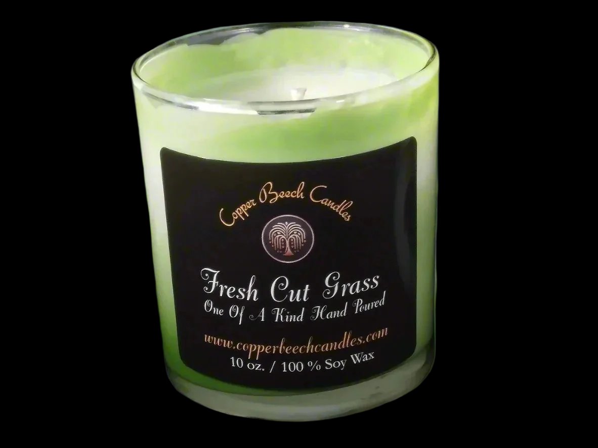 Swirled Fresh Cut Grass Candle