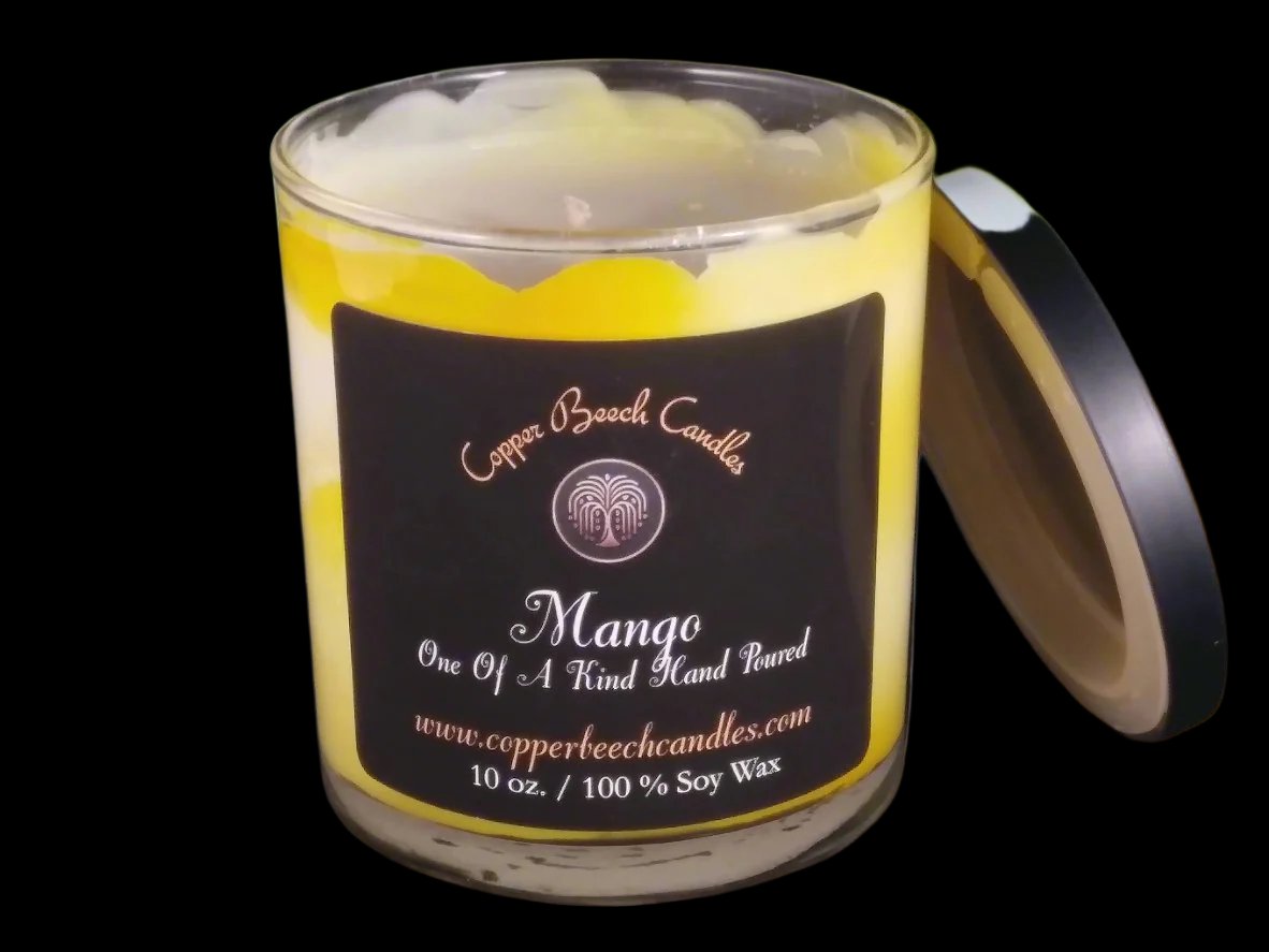 Swirled Mango Candle