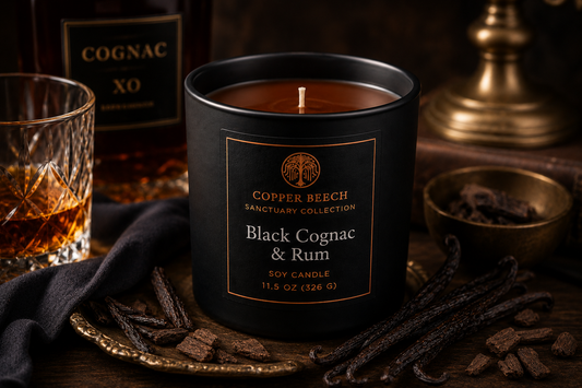 Black Cognac & Rum Candle | 11.5 oz.